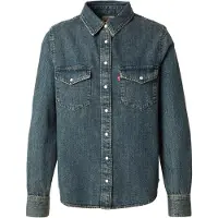 Levi's Essential Western Shirt Blue Größe: S | Longsleeves Outlet | Damen | Blau