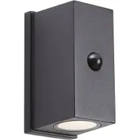 QAZQA Wandleuchte Schwarz Lux Sensor Magnetisch Inkl. LED Wiederaufladbar - Sandy
