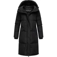 MARIKOO Winterjacke "Michikoo" Extra langer Schnitt mit seitlichen Gehschlitzen