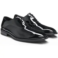 BOSS Oxford-Schuhe aus Kunstleder in Lack-Optik Grösse 40.5