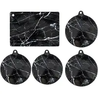 Kitchen Tools Basic Inductie Beschermingsset 5-Delig Siliconen/Zwart