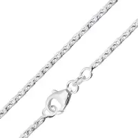 Trendor 28806 Männer Halskette 925 Silber Diamantierte Ankerkette 1,75 mm