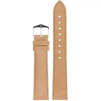 Hirsch 03433090-2-20 Lederarmband für Uhren Osiris Nubuk L 20 mm Beige