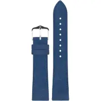 Hirsch 03433180-2-18 Leder-Armband für Uhren Osiris Nubuk M 18 mm Dunkelblau