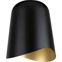 Paulmann Lampenschirm URail Alvaro schwarz/gold DecoSystems, schwarz, für Wohn- / Esszimmer, Metall, Modern
