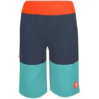 TROLLKIDS Badeshorts "Kroksand" in Orange/ Türkis/ Dunkelblau - 152
