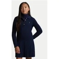 Ralph Lauren Strickkleid 313978841001 Dunkelblau Regular Fit