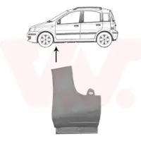 VAN WEZEL Kotflügel 1709155 unten