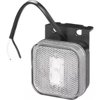 Northio Vordere Positionsleuchte 12/24V weiß 65 x 65 mm LED mit Halterung
