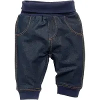 Schnizler Baby Sweat-Hose Jeans-Optik in Blau | Gr.: 50