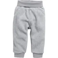 Schnizler Baby Pumphose Fleece mit Strickbund in Grau/Melange | Gr.: 104