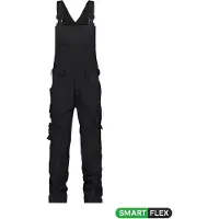 Dassy Tronix Latzhose mit Stretch und Kniepolstertaschen - schwarz - 56+5cm
