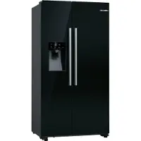 Bosch Serie 6 KAD93ABEP, Freistehend, Amerikanische Tür, Schwarz, Glas, 562 l, SN-T