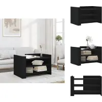 vidaXL Couchtisch Schwarz 80x50x50 cm Holzwerkstoff