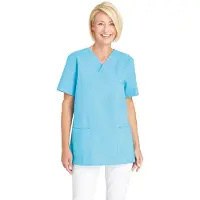 Leiber Schlupfkasack, kurzarm, unisex, türkis 08/769/76-Vl , Größe: VI (Damen 58/60 = 4XL, Herren 64/66 = 3XL)