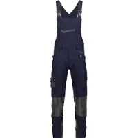 Dassy Voltic Latzhose mit Kniepolstertaschen - nachtblau/anthrazitgrau - 52+5cm