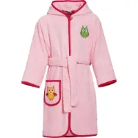 Playshoes Frottee-Bademantel Eule in Rosa | Gr.: 146/152