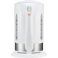 Zelmer ZCK7630W, 1,7 l, 1850 W, Silber, Weiß, Kunststoff, Wasserstandsanzeige, Filterung