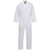 Portwest Standard Overall Weiß M Baumwolle/Polyester