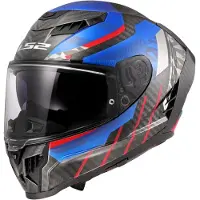 LS2 Ff807 Dragon Trax Integralhelm Schwarz L Schwarz L