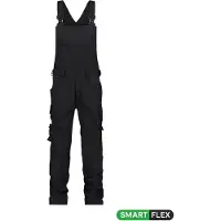 Dassy Tronix Latzhose mit Stretch und Kniepolstertaschen - schwarz - 50+5cm