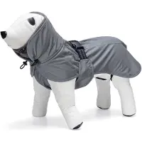 Beeztees Hunde Regenmantel Caro, Farbe:grau, Größe:24 cm