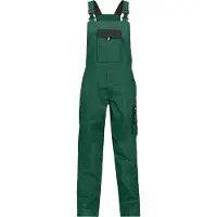 Dassy Calais Zweifarbige Latzhose - flaschengrün/schwarz - 54-5cm