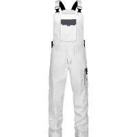 Dassy Calais Zweifarbige Latzhose - weiß/zementgrau - 48-5cm