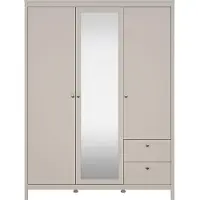 Ebuy24 Madrid Kleiderschrank 3 Türen 150x200cm Cashmere.