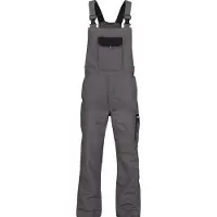 Dassy Calais Zweifarbige Latzhose - zementgrau/schwarz - 53-5cm