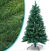 NYVI Weihnachtsbaum -Xmas Premium 150 cm - Künstlicher Voll-PE Tannenbaum aus 100% Spritzguss - Täuschend echter Kunstbaum - B1 Schwer Entflammbar - Metallständer - Modularer Aufbau