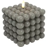 Countryfield LED Bubble Kerze Lyon L grau 12cm