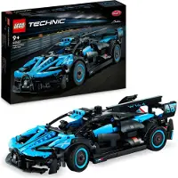 LEGO 42162 Technic Bugatti Bolide Agile Blue, Auto-Modellbausatz, Rennwagen-Spielzeug, Set für Kinder, Jungen, Mädchen und Motorsportfans, Sammlung ikonischer Autos