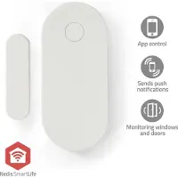 Nedis SmartLife Tür-Fenster-Sensor - Zigbee 3.0 - Batteriebetrieben - Android / IOS - Weiss