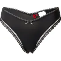 HUGO String aus elastischer Mikrofaser mit Spitzenbesatz Grösse XS