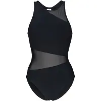Arena - Women's Mesh Angle Swimsuit Vent Back B - Badeanzug Gr 40 schwarz