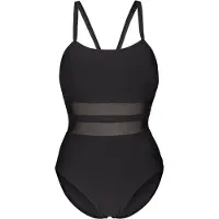 Arena - Women's Mesh Equals Swimsuit Back B - Badeanzug Gr 34 schwarz