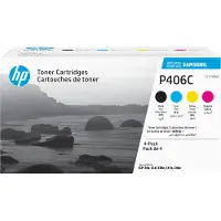 Samsung CLT-P406C 4er-Pack Cyan/Magenta/Gelb/Schwarz Original Tonerkartusche, 1000 Seiten, Schwarz, Cyan, Magenta, Gelb, 4 Stück(e)