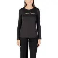 Armani Exchange für Damen. XW001456AF10356MC021 T-shirt Marca schwarz (M), Lässig, Baumwolle, Langarm