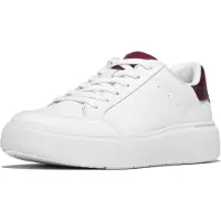 FitFlop FitFlop Rtg Sequin-Backtab Leather Sneakers WEISS 36