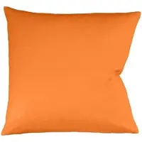 Fleuresse Uni Interlock Jersey Bettwäsche Colours Kissenbezug einzeln 35x40 cm | orange - orange