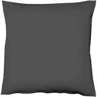 Fleuresse Uni Interlock Jersey Bettwäsche Colours Kissenbezug einzeln 80x80 cm | anthrazit - grau