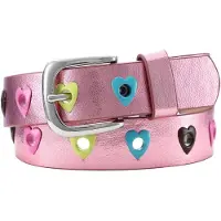 Playshoes PU-Gürtel Herzchen pink in Pink | Gr.: 75 cm