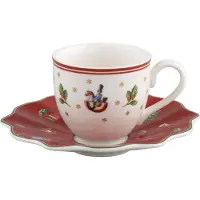 Villeroy & Boch Espressotasse "Espressotasse mit Untertasse Toy's Delight 70 ml 2er Set bunt", bunt, B:2cm H:2cm, Porzellan, Trinkgefäße, Espressotasse, Spülmaschinenfest, Mikrowellensicher