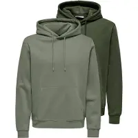 Only & Sons Sweatshirt / Hoodie Connor in Dunkelgrün / grün | Gr.: S