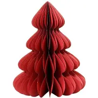 Décoris Weihnachtsbaum Rot Papier Ø 72 x 90 cm