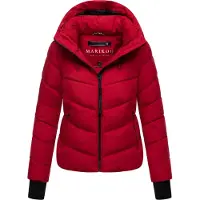 MARIKOO Damen Steppjacke Yukanii mit Kapuze & femininer Passform
