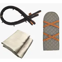 Sleepbag Zubehörpaket, Grey Mélange/Brown