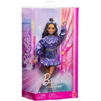 Barbie Deluxe Style Puppe Blauem Outfit
