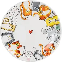 Blond Amsterdam Frühstücksteller Katzen in Bunt - 22cm | Gr.: onesize